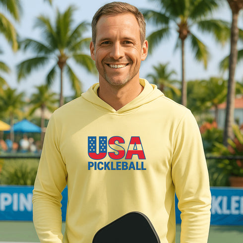 USA Pickleball Performance Shirt – Short Sleeve, Long Sleeve & Hoodie